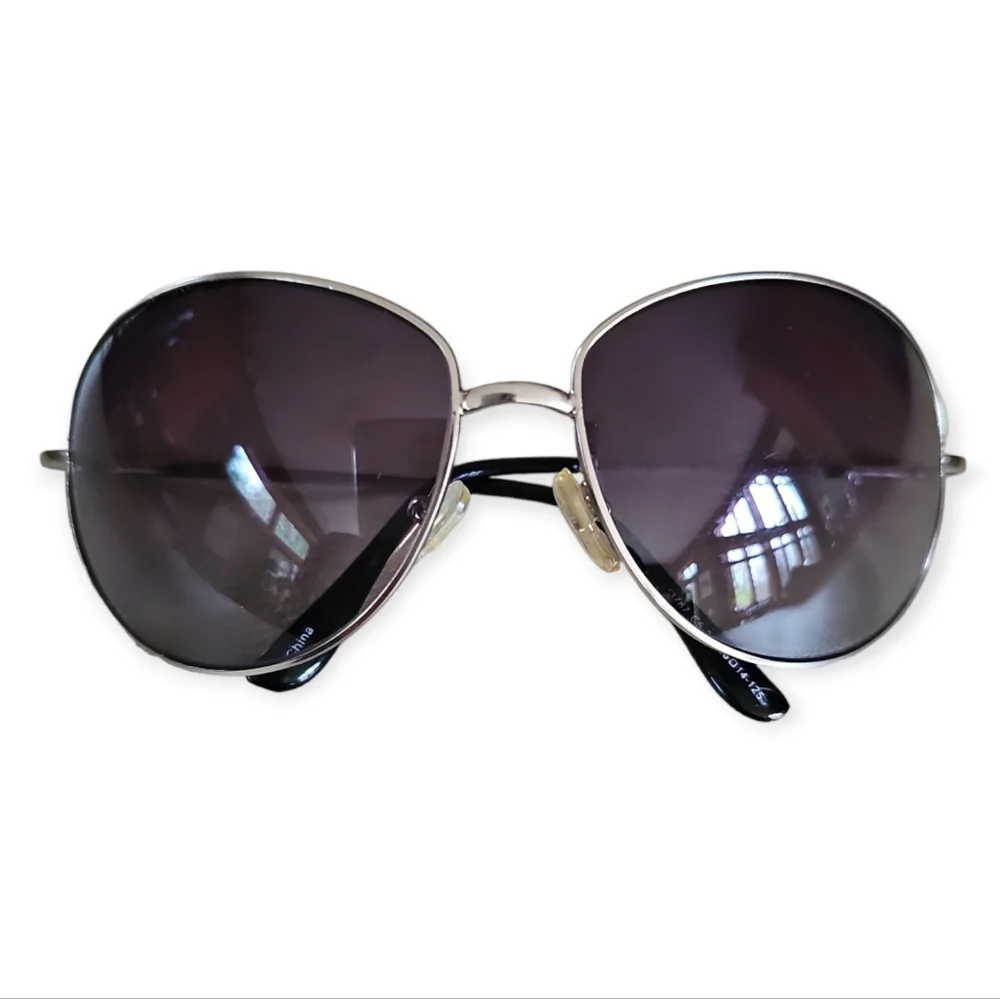 Vintage Italian Designer Metal Frame Classic Aviator Glasses - Picture 5 of 13